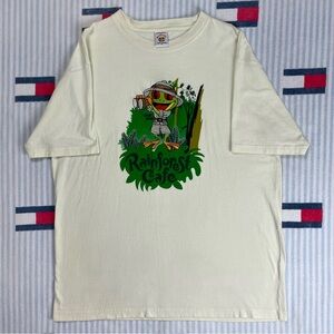 Vintage Rainforest Cafe Red Eye Tree Frog short sleeve tee shirt